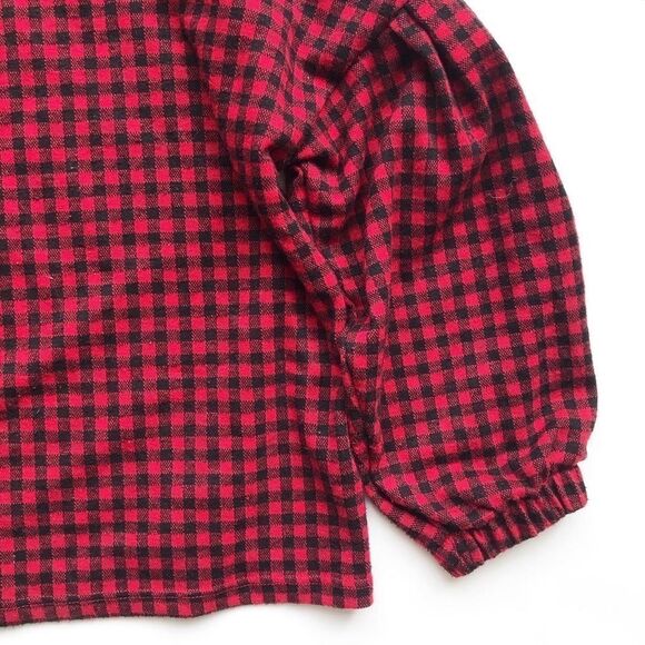 Old Navy black/red gingham top EUC XS(5T) - Picture 3 of 5